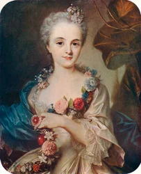 Porträt einer Dame Marquise de Pompadour
