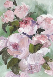 Zarte rosa Rosen