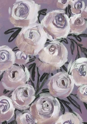Zarte Lavendelrosen