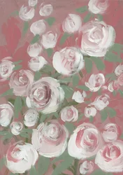 Zarte rosa Rosen