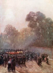 Die Wachen marschieren in der Nähe des St. James