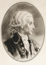 Antoine-Laurent de Lavoisier, auch bekannt als Antoine Lavoisier nach der Französischen Revolution, aus Living Biographies of Famous Men