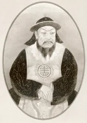 Kublai Khan, aus Living Biographies of Famous Rulers