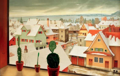 Winterlandschaft – Ausblick aus dem Atelier
