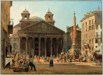 Das Pantheon und die Piazza della Rotonda in Rom