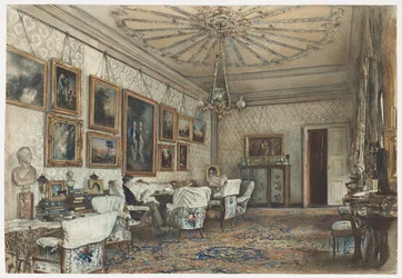 Salon in der Wohnung von Graf Lanckoronski in Wien