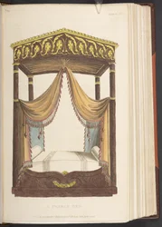 Ein französisches Bett, aus Ackermann