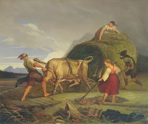 Heuernte vor dem Sturm, 1844