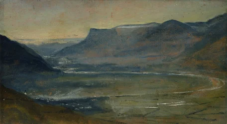 Blick auf das Etschtal an der Mendel