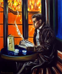 Gentleman in einem Pariser Café, 2025