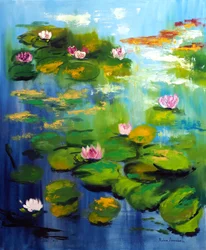 Seerosen im Garten von Monet