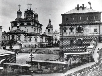 Haus der Romanow-Bojaren im Kloster des Zeichens und die Kathedrale des Zeichens, Moskau