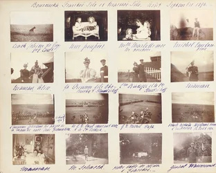 Die russische kaiserliche Familie, Seite aus einem Fotoalbum, ca. 1897-99