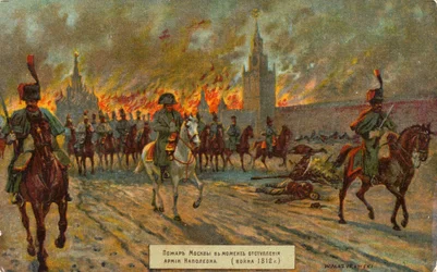 Abreise Napoleons aus Moskau