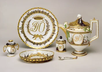 Orlow-Teeservice aus der Kaiserlichen Porzellanmanufaktur, St. Petersburg, um 1765 (Porzellan)