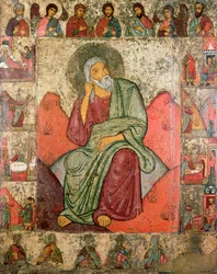 Der Prophet Elija, Pskov-Schule (Tafel)