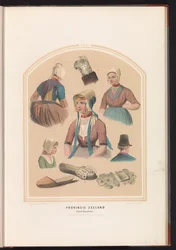 Tracht von der Insel Walcheren in Zeeland, 1857