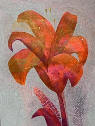 Lebendige Orangefarbene Lilie