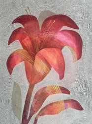 Lebendige rote Lilie