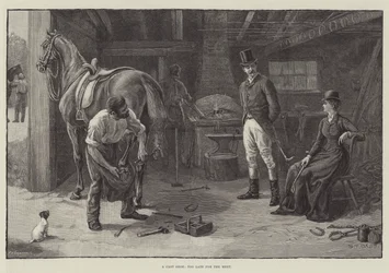 Ein verlorenes Hufeisen, zu spät für das Treffen