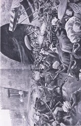 Indischer Aufstand: Wie sie kämpften, um den Aufstand in Hindustan niederzuschlagen, Illustration aus British Battles on Land and Sea, 1915