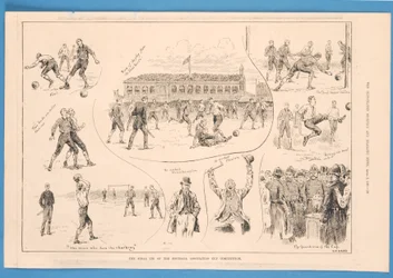 Das Endspiel des Fußballverbandspokalwettbewerbs, aus 