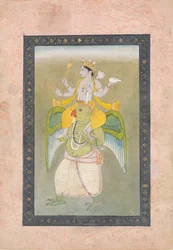 Vishnu auf Garuda