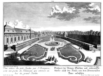 Prospekt des "Kleinen Gartens"