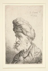 Büste eines Mannes mit Turban
