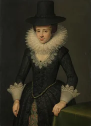 Porträt von Anna Boudaen Courten (1599-1622)