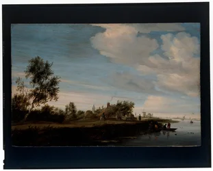 Ein Haus an einem Fluss