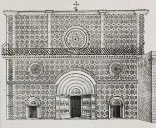 Fassade der Basilika Santa Maria di Collemaggio, L