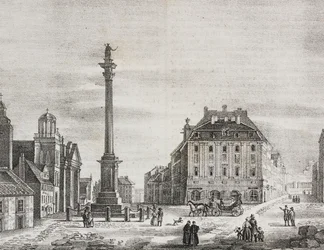 Sigismund-Säule, zur Erinnerung an König Sigismund III. Wasa, Warschau, Polen