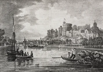 Ansicht von Windsor Castle, England, Vereinigtes Königreich