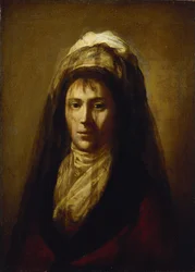 Porträt der Gräfin Jekaterina Petrowna Rostoptschina 1776-1859 mit Schleier