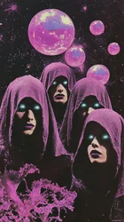 Lila kosmische Mystiker
