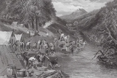 Australien: Alluvial Goldwaschen