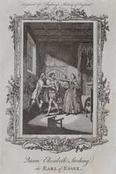 Königin Elisabeth schlägt den Earl of Essex