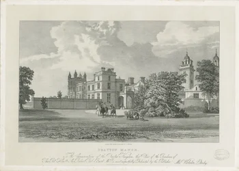 Drayton Bassett - "Drayton Manor" (Lithographie)