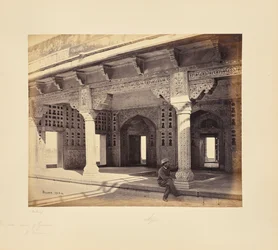 Agra; das Fort, Inneres der Zenana mit den Mosaikarbeiten