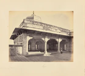 Agra; das Fort, Inneres des Zenana mit Mosaikarbeiten, eine weitere Ansicht