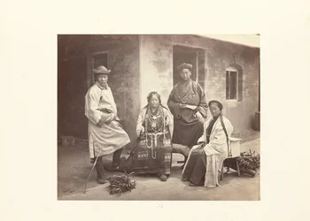 Darjeeling; Gruppe von Bhutias