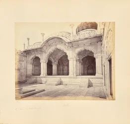 Delhi; der Palast, die Motee Musjid (Perlenmoschee)