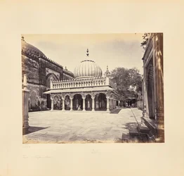 Delhi; das Grabmal von Nizam-ood-deen