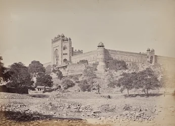 Festung von Fatehpur Sikri bei Agra. Die Residenz des Kaisers Akbar