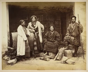 Gruppe von Bhooteas, Darjeeling, aus 