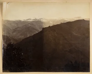 Berglandschaft in Darjeeling, aus 