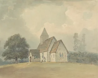 Kirche mit Holzglockenturm - eine von drei Versionen