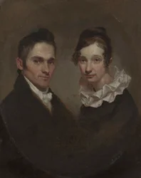 Reverend (1789-1869) und Mrs. Hiram Bingham (Sybil Mosely, gest. 1848)
