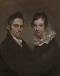 Reverend Hiram Bingham und Sybil Moseley Bingham (1789)
